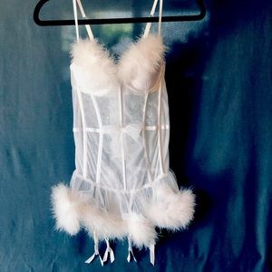 Victoria’s Secret Lingerie bodysuit with garter